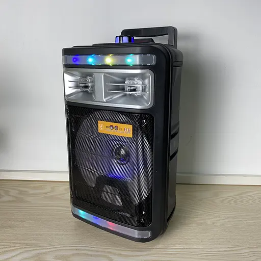 Акустическая портативная колонка Ch-T85 с подсветкой и микрофоном - фото 6