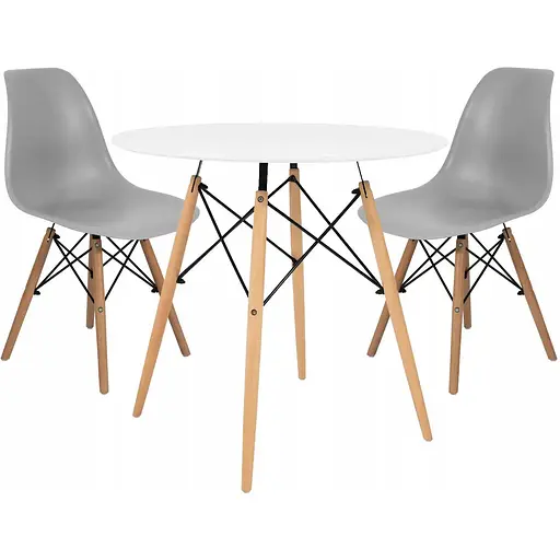 Обеденный комплект Jumi Scandinavian-2 Gray
