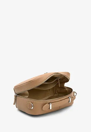 Женская кожаная сумка Avenue карамель флотар - фото 6