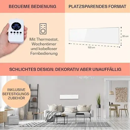 Инфракрасный Klarstein Wonderwall Air 36 (10034231) - фото 4