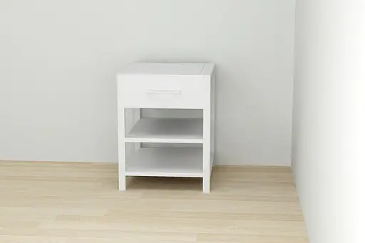 Тумба универсальная Ferrum-decor Вивьен 1/2 50x41x40 белый ДСП Белый 16мм (FRD-104127) - фото 2