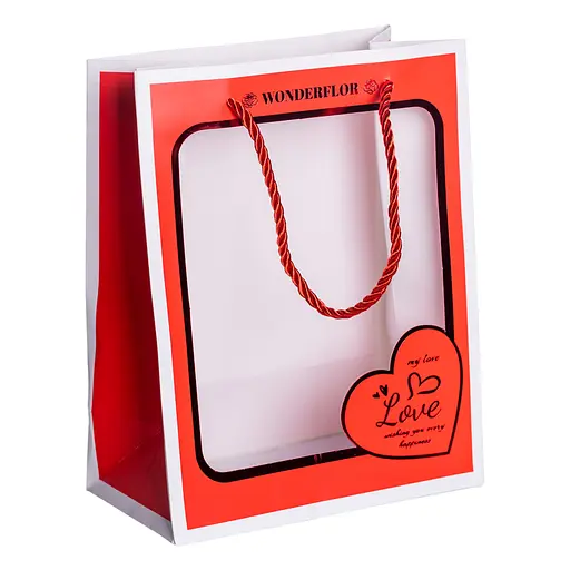 Подарунковий пакет Yiwu Love  18×10×23 см 12 штук HP-10359-17 - фото 5