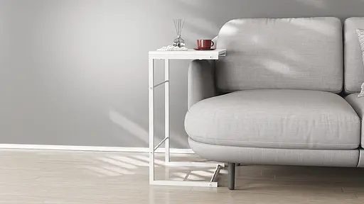 Столик Терри Ferrum-decor 650x440x330 Белый металл ДСП Белый 16 мм (FRD-104655) - фото 3