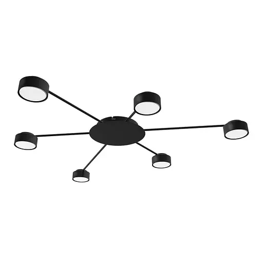 Люстра Ledcoin ML471-6 під лампу чорний - фото 1