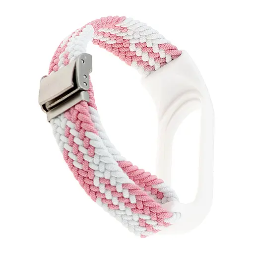 Ремінець Braided Buckle Mi Band 3/4/5/6/7 Білий Rose - фото 2