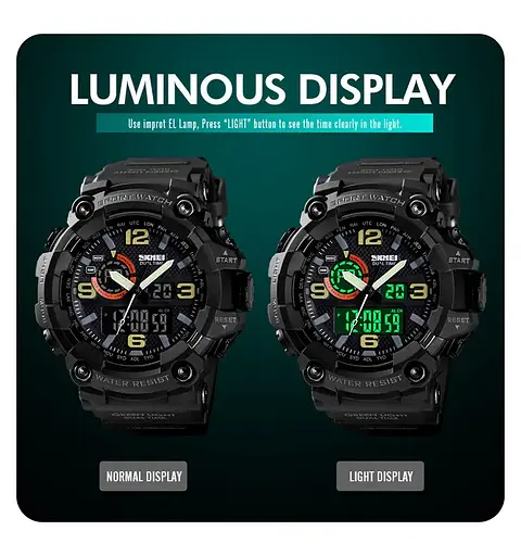 Чоловічий наручний годинник Skmei 1520 Чорний - фото 6