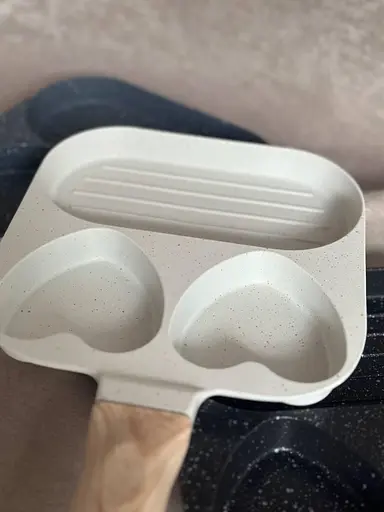 Сковорода порционная 3 секции фигурная сковорода Белый - фото 4