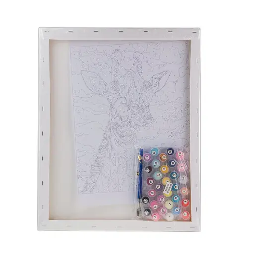 Набор для росписи "Цветной жираф" 40*50 см, IDEA2-GX47242, ТМ "99IDEAS" - фото 6