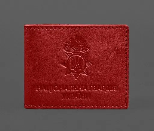 Кожаная обложка для служебного удостоверения Национальной гвардии Червона - фото 1