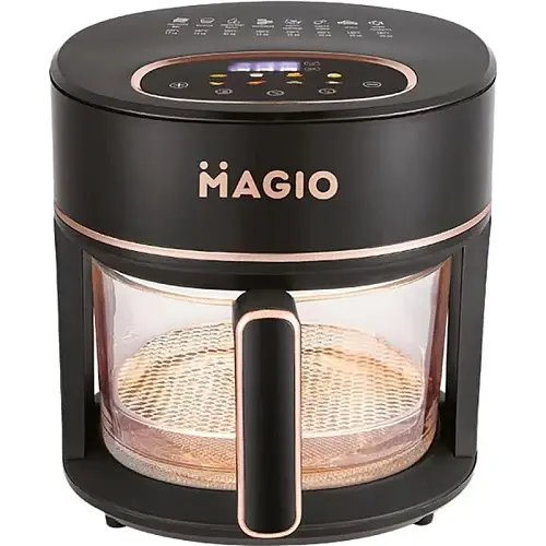 Мультипіч Magio МG-412, Black, 1350W, 3.5л, дисплей, 8 програм, звуковий сигнал про завершення роботи, регулювання температури, встановлення часу приготування