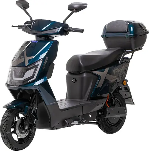 Електроскутер Двомісний Corso FLASHX (1200W 72V/23Ah LiFePO₄) Зелений - фото 2