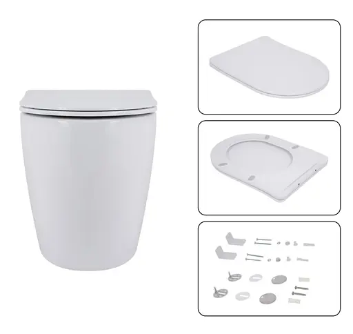 Набір Q-tap Nest 4 в 1 підвісний унітаз Robin Ultra Quiet 520x365x365 + комплект інсталяції QT13332381AW47505 - фото 6