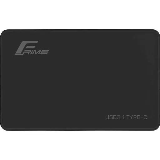 Зовнішня кишеня Frime для 2.5" SATA HDD/SSD Plastic Type-C (USB 3.1) Black (FHE10.25U31) - фото 1