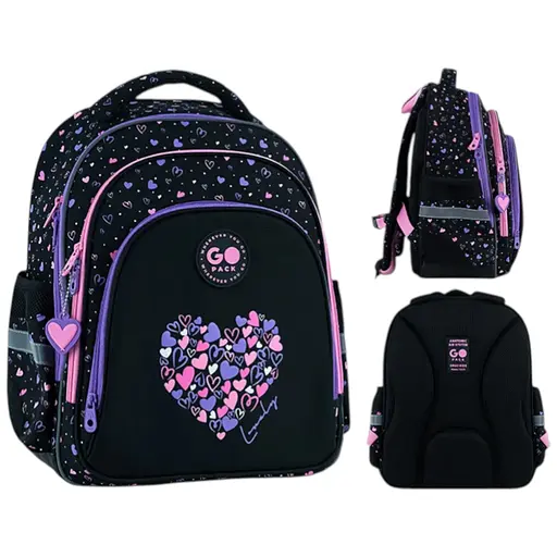 Рюкзак GoPack Education 2606S Bright&Awesome Черный (GO26-2606S-3) - фото 1