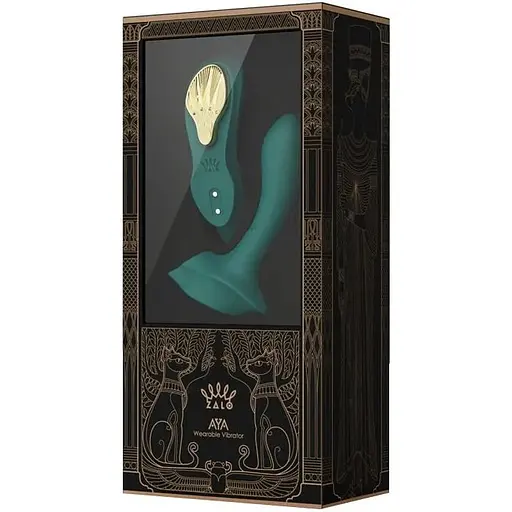 Смарт-вибратор в трусики Zalo - AYA Turquoise Green - фото 9