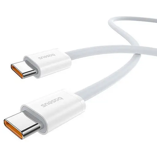 Дата кабель Baseus Superior 2 Fast Charging Type-C to Type-C 100W (1m) (P10365200211-03) Moon White - фото 2