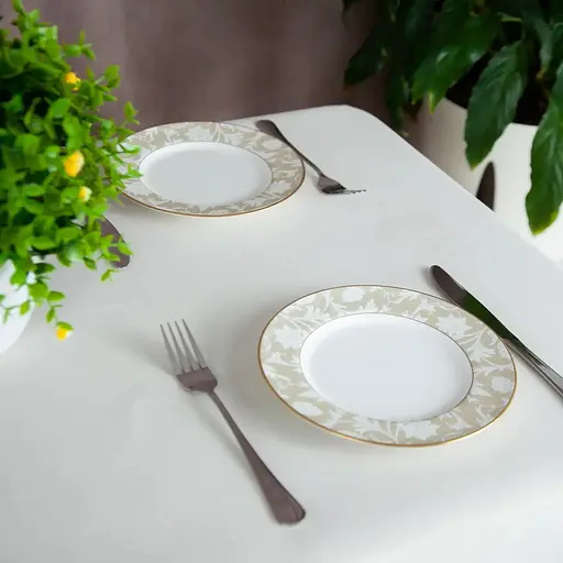 Скатерть ТЕП Aquastop водоотталкивающая Milky White 150x220 см (С-04224_30319) - фото 4