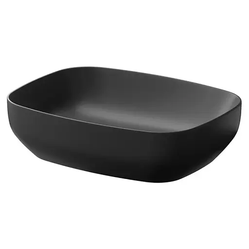 Умивальник на стільницю Cersanit Larga прямокутний 50х38 см Антрацит матовий K677-013 30412 - фото 1