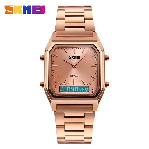 Наручний годинник жіночий 1220RG Rose Gold Skmei acs0030838 - фото 3