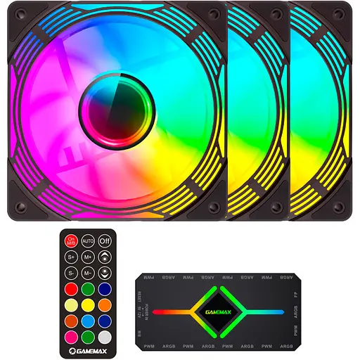 Кулер GameMax KF300 BK ARGB fan