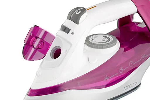 ARDESTO Утюг IR-C2230-BUR, 2200Вт, 300мл, паровой удар, керам. подошва, малиновый - фото 7