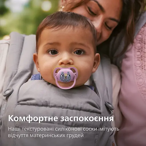 Пустышка Philips Avent Ultra Air 6-18 мес. 2 шт. розовая с салатовым (SCF087/13) - фото 8