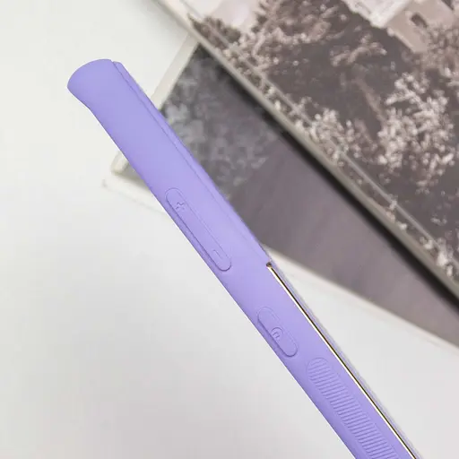 Кожаный чехол Xshield для Samsung Galaxy S21 Ultra Сиреневый / Dasheen - фото 4