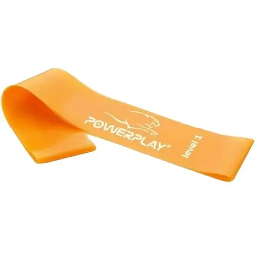 Гумка для фітнесу PowerPlay 4140 Level 1 Stretch Band (1-5 кг) Помаранчева (PP_4140_Orange) - фото 1
