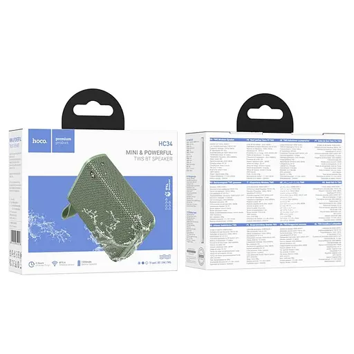 Портативна bluetooth колонка Hoco HC34 зелений - фото 4