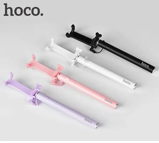 Монопод для селфи Hoco проводной 3.5 K5 Neoteric фиолетовый - фото 3