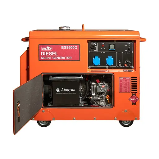 Генератор дизельний однофазний 5 кВт Bison BS8500Q (41-00412) - фото 9