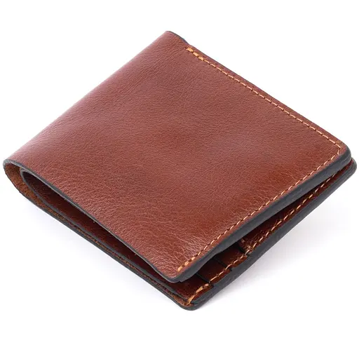 Мужской кожаный кошелек Grande Pelle 11х9х2.5 см acs0015932 - фото 2