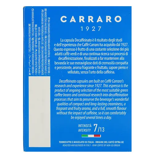 Кофе в капсулах Carraro Lavazza A Modo Mio Decaffeinato, 16 капсул - фото 6