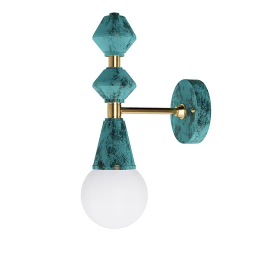 Настінне бра Dome № 1 PikArt арт. 6233 Зелений - фото 1