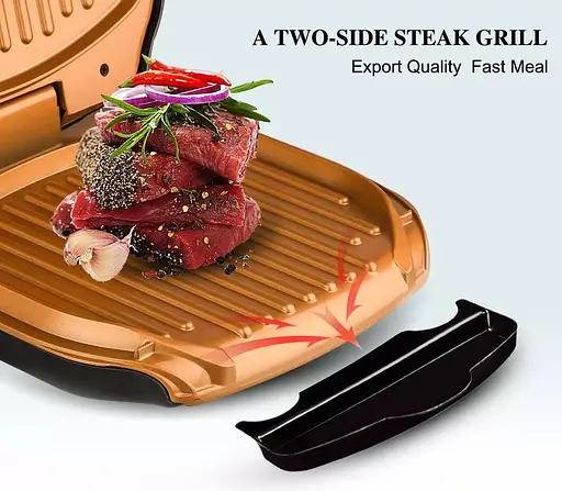 Прижимной контактный гриль RAF R522 Modern 1200 Вт с керамическим покрытием - фото 3