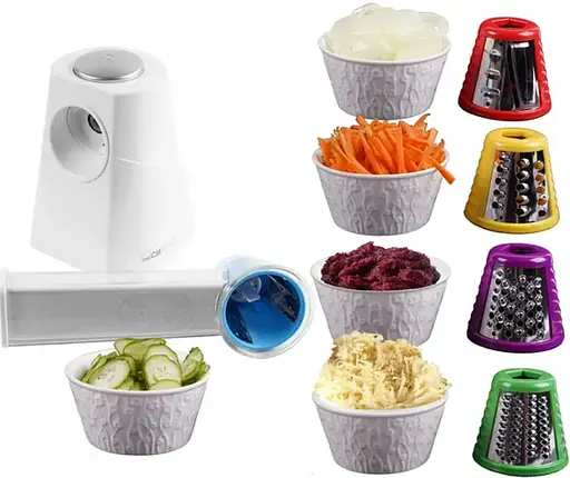 Кухонний комбайн овочерізка 5 насадок Clatronic МЕ 3604 - фото 2