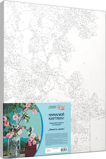 Картина за номерами Rosa Start Ніжність квітів - фото 3