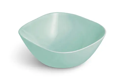 Салатник піала Luminarc Carine Light Turquoise склокераміка квадратна бірюзова 14 см (V5280) - фото 2