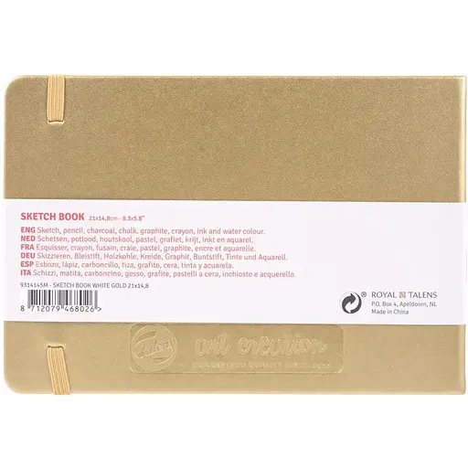 Блокнот для графіки Royal Talens Art Creation А5 (14.8х21 см) 140г/м2 80л White Gold - фото 2