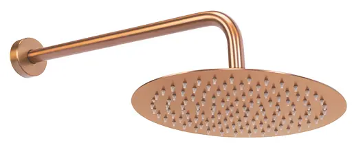 Душова система Rea Lungo brushed copper з термостатом + BOX прихованого монтажу REA-P8808, Теплий захід сонця - фото 4