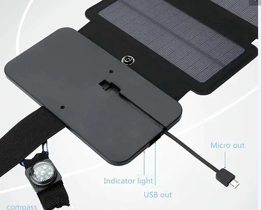 Портативное зарядное устройство на солнечных батареях Kernuap SunPower 10 Вт - фото 2