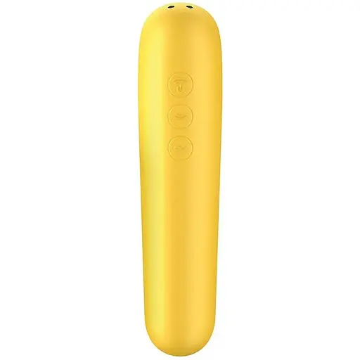 Смарт-вибратор и вакуумный стимулятор 2-в-1 Satisfyer Dual Love Yellow - фото 4