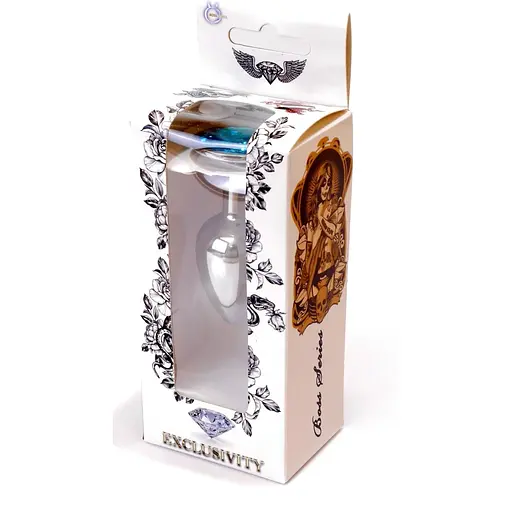 Анальна пробка Boss Of Toys Boss Series - Jewellery Silver Plug Light Blue S, BS6400014, Срібний / Голубой - фото 7