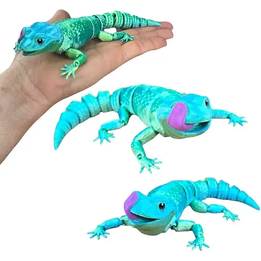 3D Игрушка Ящерица, 18 см, подвижная