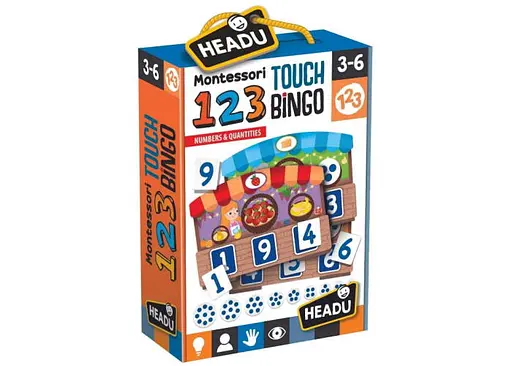 Настільна гра Headu Монтессорі. Числа та кількість (Montessori. Touch Bingo: Numbers&Quantities) (IT21109)