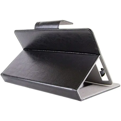 Универсальный кожаный чехол-книжка Epik для планшета 7-8 Черный - фото 7