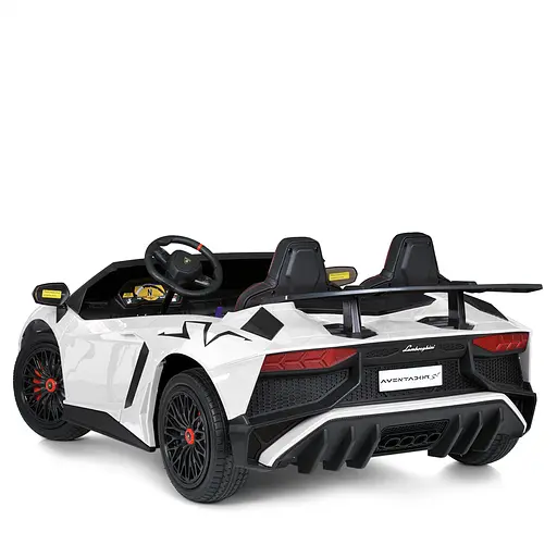 Електромобіль дитячий Bambi Lamborghini Racer M 5738AL-1 з музикою світлом Bluetooth та надувними колесами - фото 4
