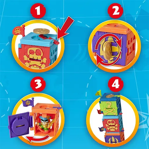 Дитячий іграшковий набір з фігурками "Піратські пригоди" PIRATIX PPX1D226IN00 серії "Golden Treasure" - фото 7