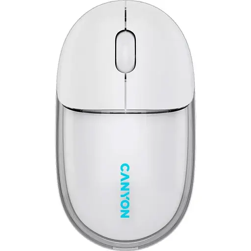 Миша Canyon OnClick 24 BT/ Wireless Transparent/White (CNS-CMSW24W) - фото 1