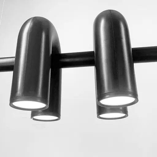 Дизайнерская удлиненная люстра Circus Ago черная | Ст. MJ 18L-1220 BK Line F - фото 5